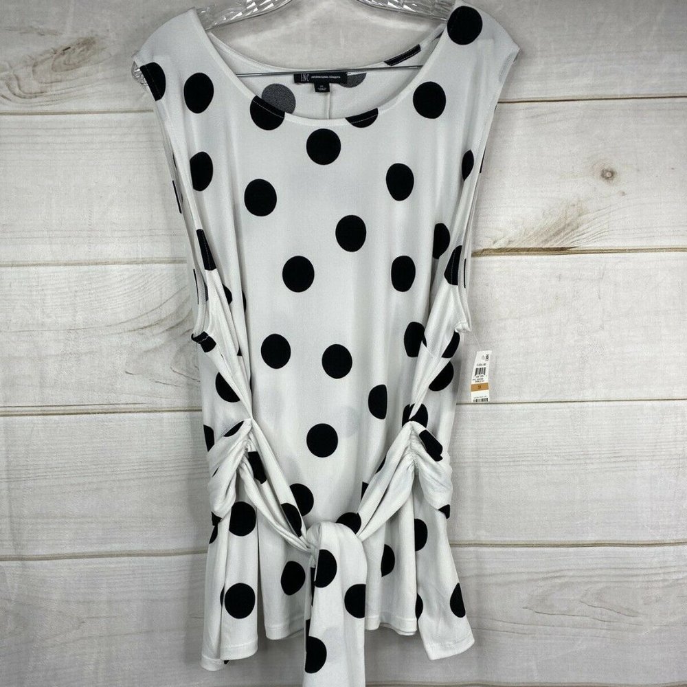 INC International Concepts polka dot tank Sz 3X